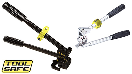 ToolSafe® Press Blocks and Clamps on tubing benders.